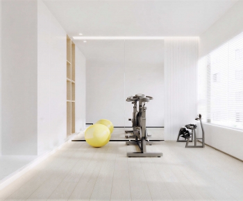 Modern Home Fitness Room-ID:555897007