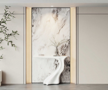 New Chinese Style TV Wall-ID:860444077