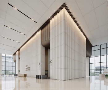 Modern Office Reception Desk-ID:554032091
