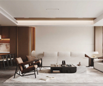 New Chinese Style A Living Room-ID:349255088