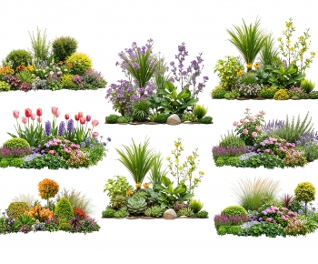 Modern Flowers And Grass-ID:635969624