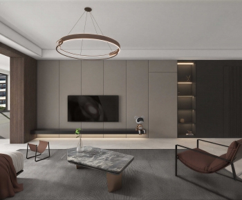 New Chinese Style A Living Room-ID:853549963