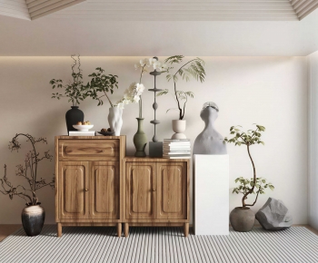 Wabi-sabi Style Side Cabinet-ID:912195925