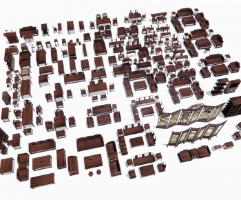 Modern Dining Table And Chairs-ID:677058941