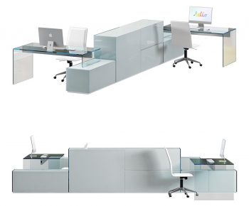 Modern Office Desk And Chair-ID:641200579