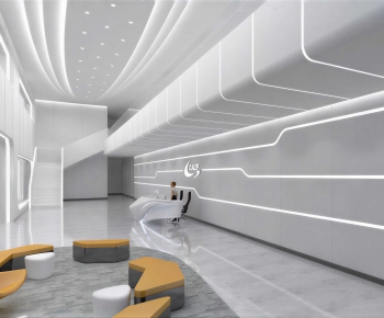 Modern Office Reception Desk-ID:485270989