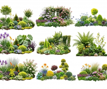 Modern Flowers And Grass-ID:174540046