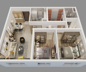 Modern A Bird's-eye View Of Home Decoration-ID:404134042