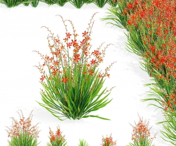 Modern Flowers And Grass-ID:875070182