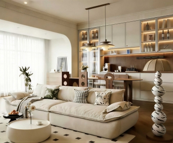 Modern A Living Room-ID:757186894