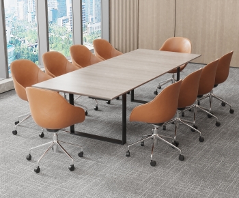 Modern Office Desk And Chair-ID:851164104