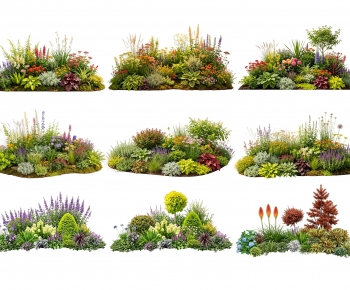 Modern Flowers And Grass-ID:373089322