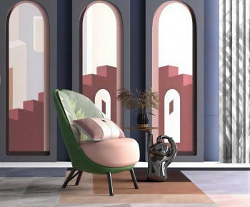 Nordic Style Lounge Chair-ID:338308884