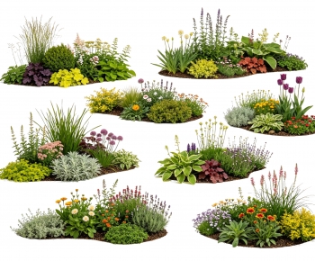 Modern Flowers And Grass-ID:102059866