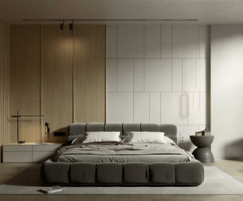 Modern Double Bed-ID:382360946