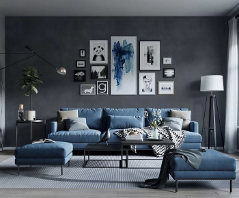 Industrial Style A Living Room-ID:894201995