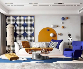 Modern A Living Room-ID:584475045