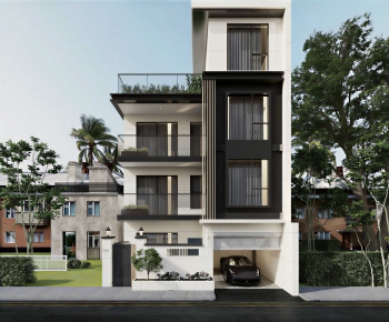 Simple European Style Detached Villa-ID:661221981