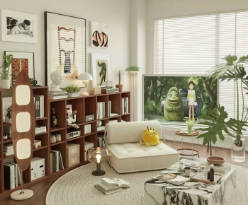 Modern A Living Room-ID:739599946