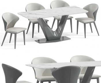 Modern Dining Table And Chairs-ID:977897883