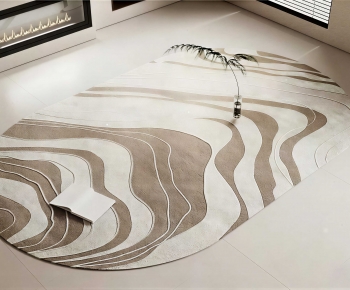 Modern Circular Carpet-ID:400609028