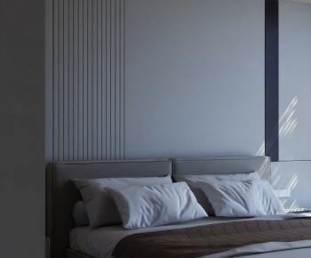 Modern Double Bed-ID:784575948