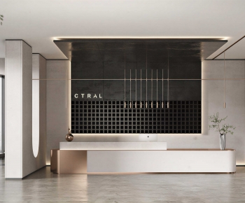 Modern Office Reception Desk-ID:399260047