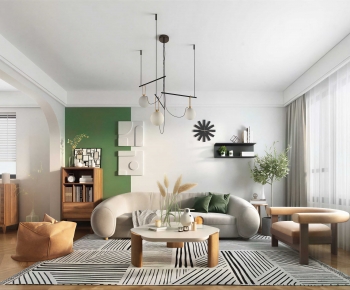 Modern A Living Room-ID:881026989