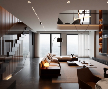 Modern A Living Room-ID:974442011