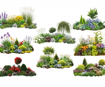 Modern Flowers And Grass-ID:630503896