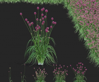 Modern Flowers And Grass-ID:598277097