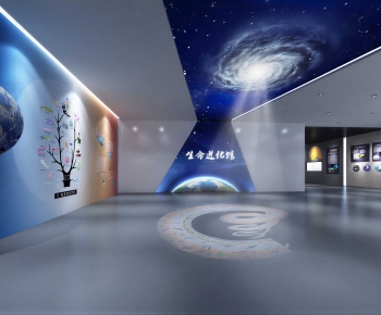 Modern Exhibition Hall-ID:666615963