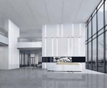 Modern Office Reception Desk-ID:604434016