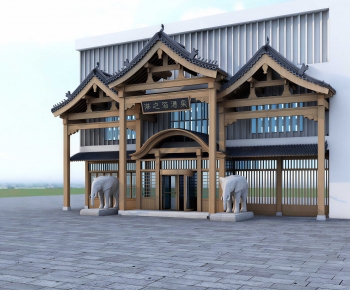 New Chinese Style Appearance Of Commercial Building-ID:407912022