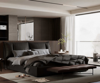 Modern Double Bed-ID:368943938