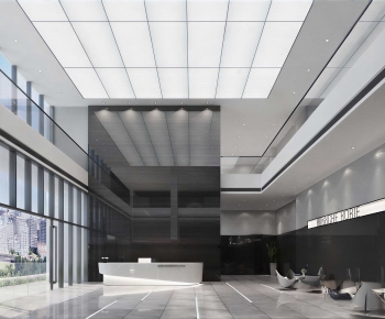 Modern Office Reception Desk-ID:215291021