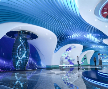 Modern Exhibition Hall-ID:371953018