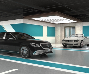 Modern Underground Parking Lot-ID:273574114