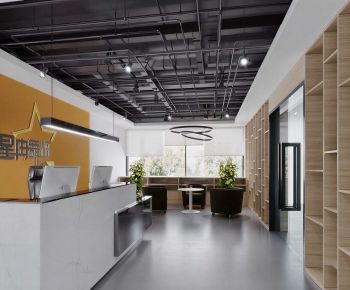 Modern Office Reception Desk-ID:514429096