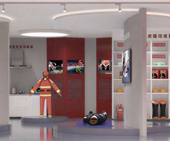 Modern Exhibition Hall-ID:665612948