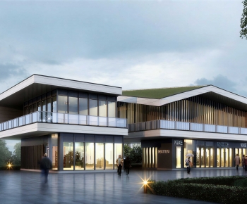 New Chinese Style Appearance Of Commercial Building-ID:760509015