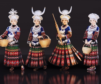 American Style Retro Style Woman-ID:287942898