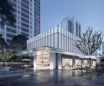 Modern Appearance Of Commercial Building-ID:125082971