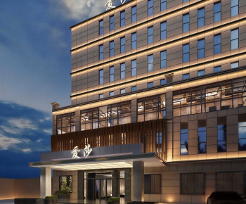 Modern Appearance Of Commercial Building-ID:585599903