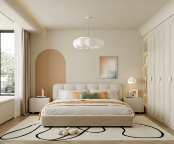 Modern French Style Bedroom-ID:749206074