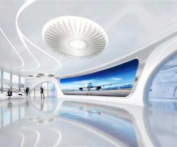 Modern Exhibition Hall-ID:448489289