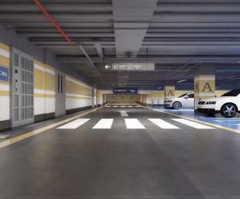 Modern Underground Parking Lot-ID:779939892