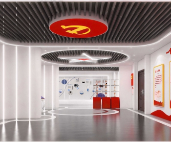 Modern Exhibition Hall-ID:492796907