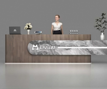 Modern Reception Desk-ID:536494021