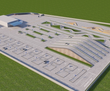 Modern Architectural Bird's-eye View Planning-ID:553935055